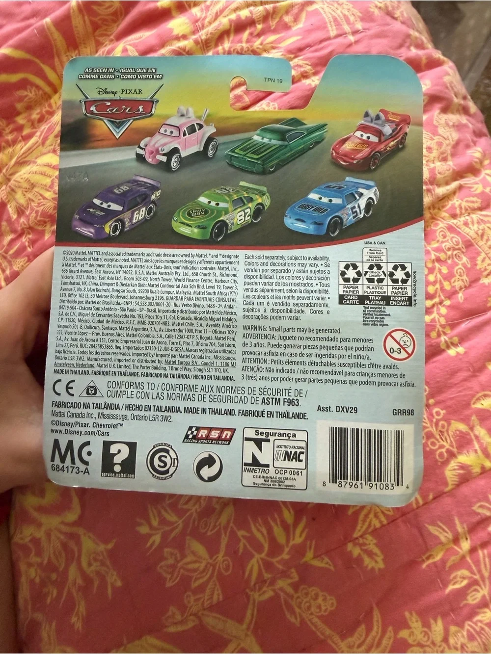 Cars Lightning McQueen Easter Buggy from 2021 Red Toy Car Pixar Cars NIB toys